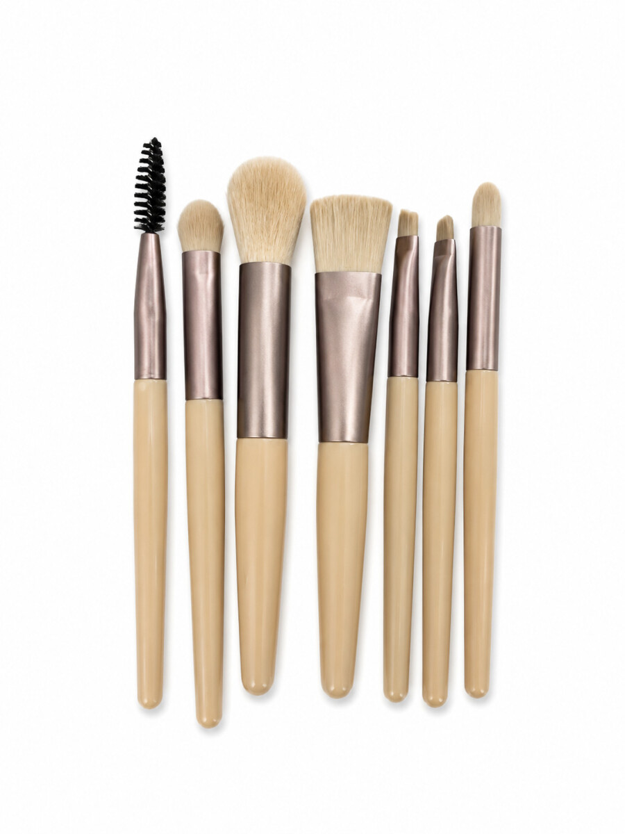 SET PINCELES MAQUILLAJE - BLANCO 