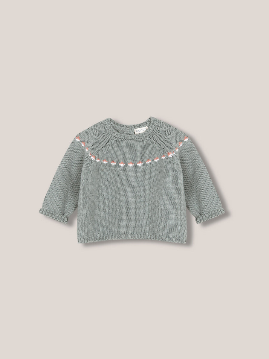 Jersey Con Greca Verde Seco