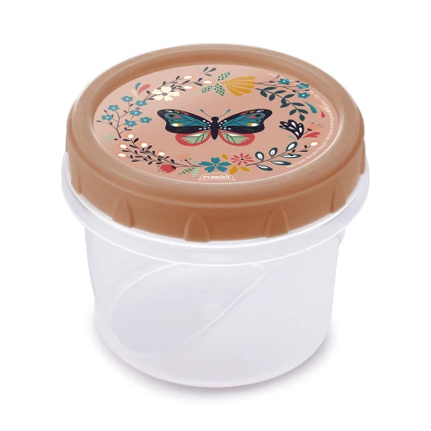 Pote 300ml con Tapa Rosca MARIPOSA ROSA
