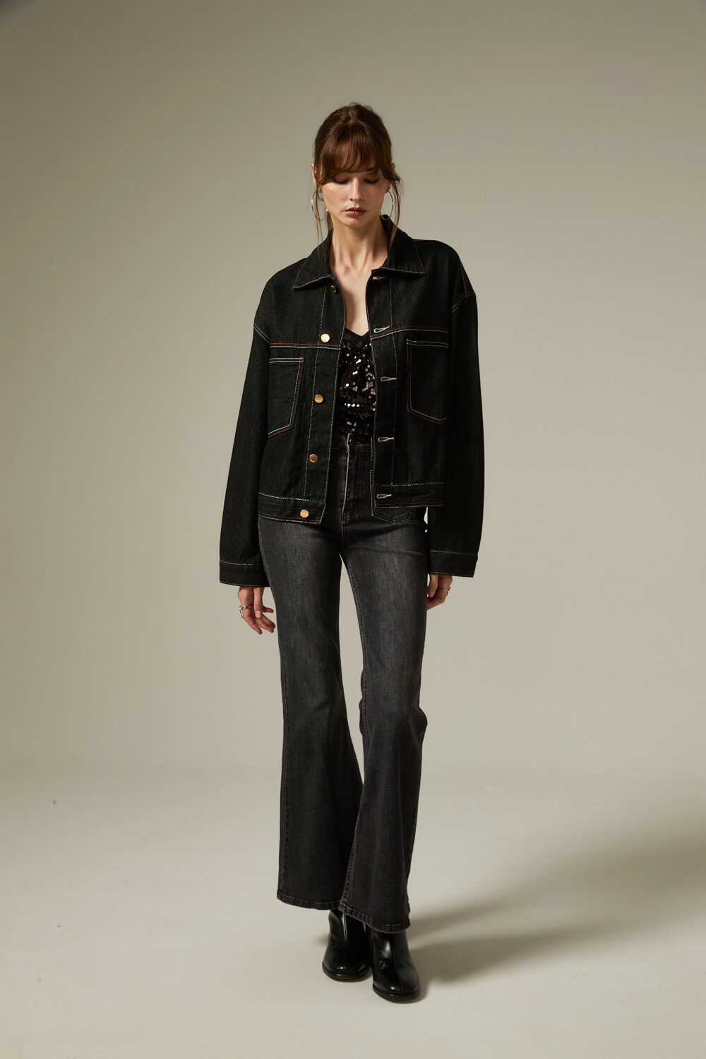 Campera Vairen Gris Oscuro