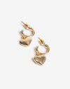 Aros Argollas Metal Aros Argollas De Metal De La Línea Stay Golden. - Dorado