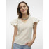 VMNAJA SS V-NECK TOP JRS GA BIRCH