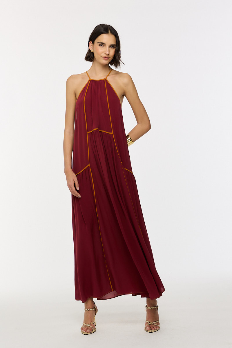VESTIDO LARGO Rojo