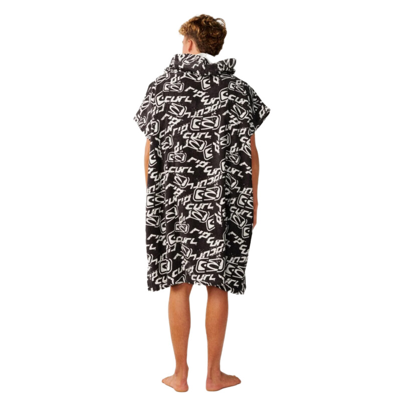 Poncho Playa Rip Curl Sessions Hooded - Negro Poncho Playa Rip Curl Sessions Hooded - Negro