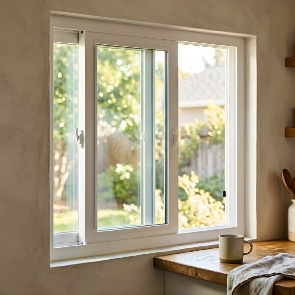 Ventana de PVC Blanco 120 X 150 Corrediza Aislante Premium Ventana de PVC Blanco 120 X 150 Corrediza Aislante Premium