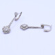 Caravanas antiguas oro 18k con brillantes. Caravanas antiguas oro 18k con brillantes.