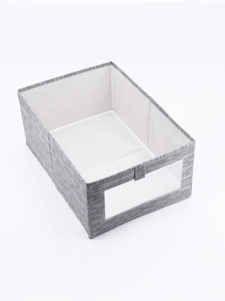 CAJA ORGANIZADORA VISOR GRIS