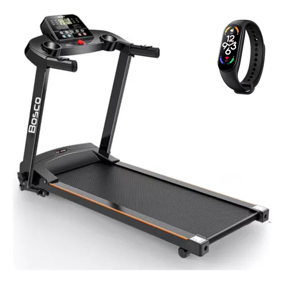Caminadora Eléctrica Plegable Motor Dc De 2.0 Hp - Negro 