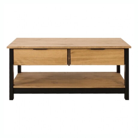 Mesa Ratona De Centro RUSTICO Denise 2 Cajones Madera Maciza Mesa Ratona De Centro RUSTICO Denise 2 Cajones Madera Maciza