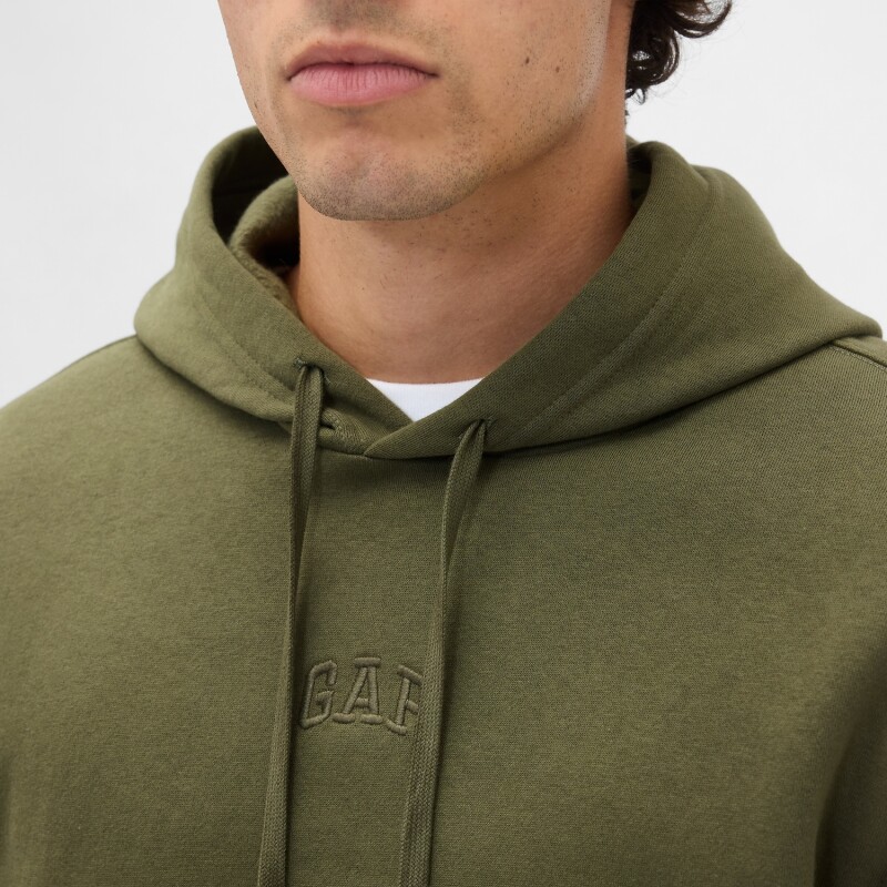 V-FRCH TONAL MINI LOGO RELAXED PO HD ARMY JACKET GREEN