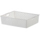 Set x3 Cesto organizador Quadratta calado G BLANCO