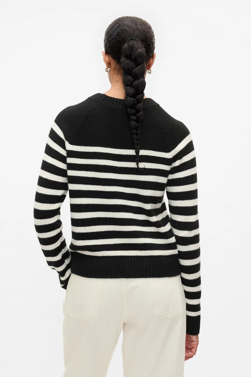 Buzo Cashsoft Cuello Redondo Mujer Sp Breton Str Black