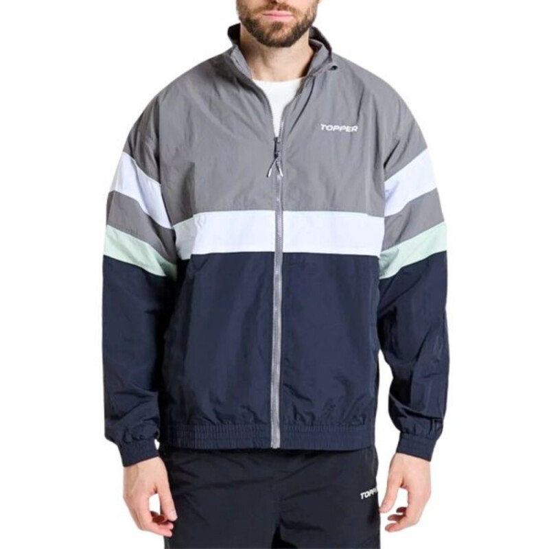 CAMPERA MEN 90S - COLOR BLOCK gris cit BLOCK GRIS CIT