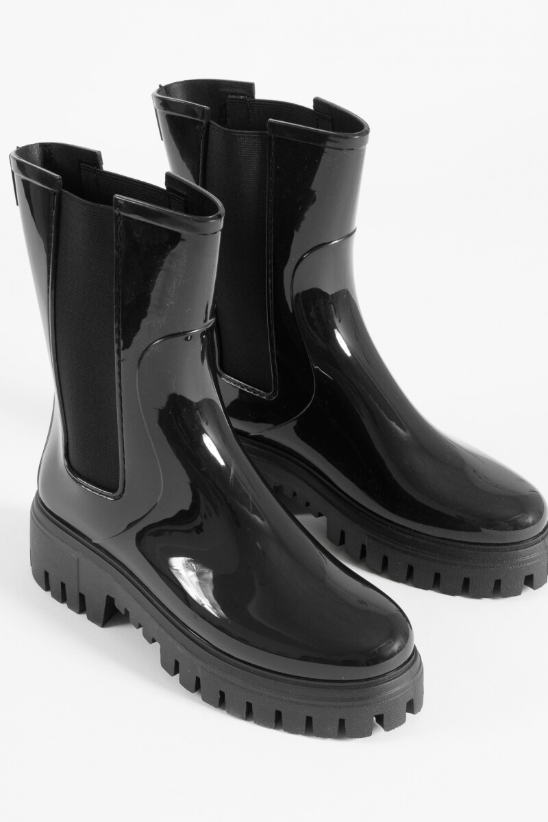 Botas de lluvia chunky negro