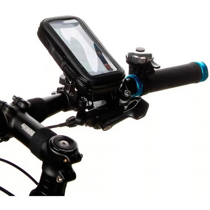 Soporte de celular universal para moto y bici con funda impermable Soporte de celular universal para moto y bici con funda impermable