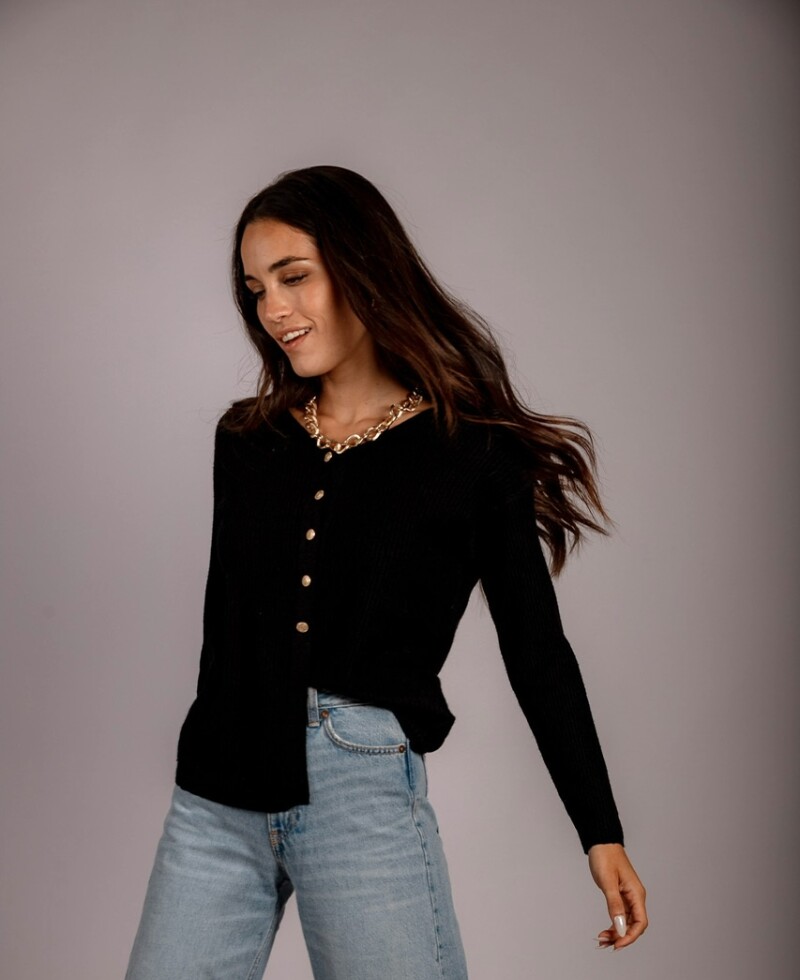 Blusa Marina negro