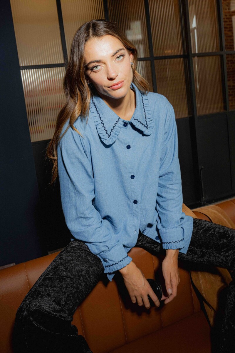 Camisa Anais - Celeste 