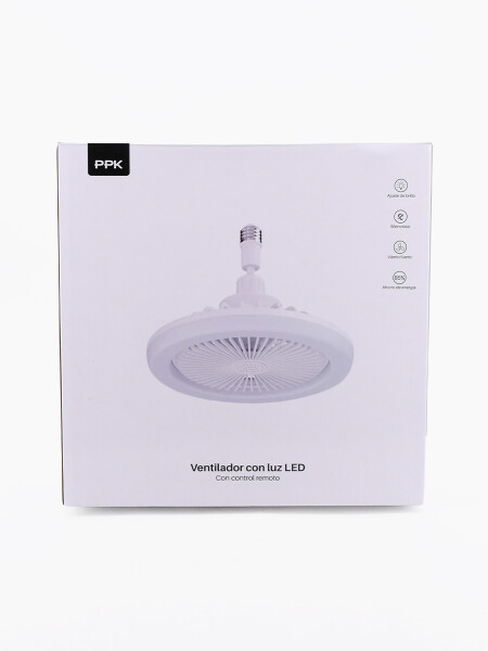 VENTILADOR Y LUZ CON CONTROL BLANCO