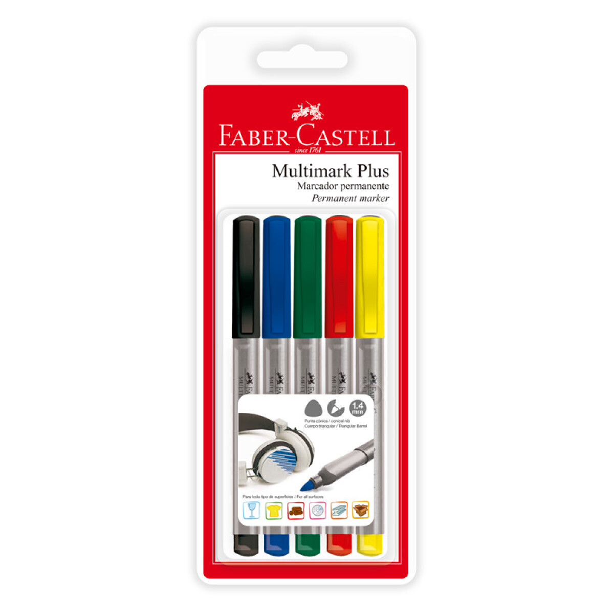 Marcadores permanente Faber-Castell 