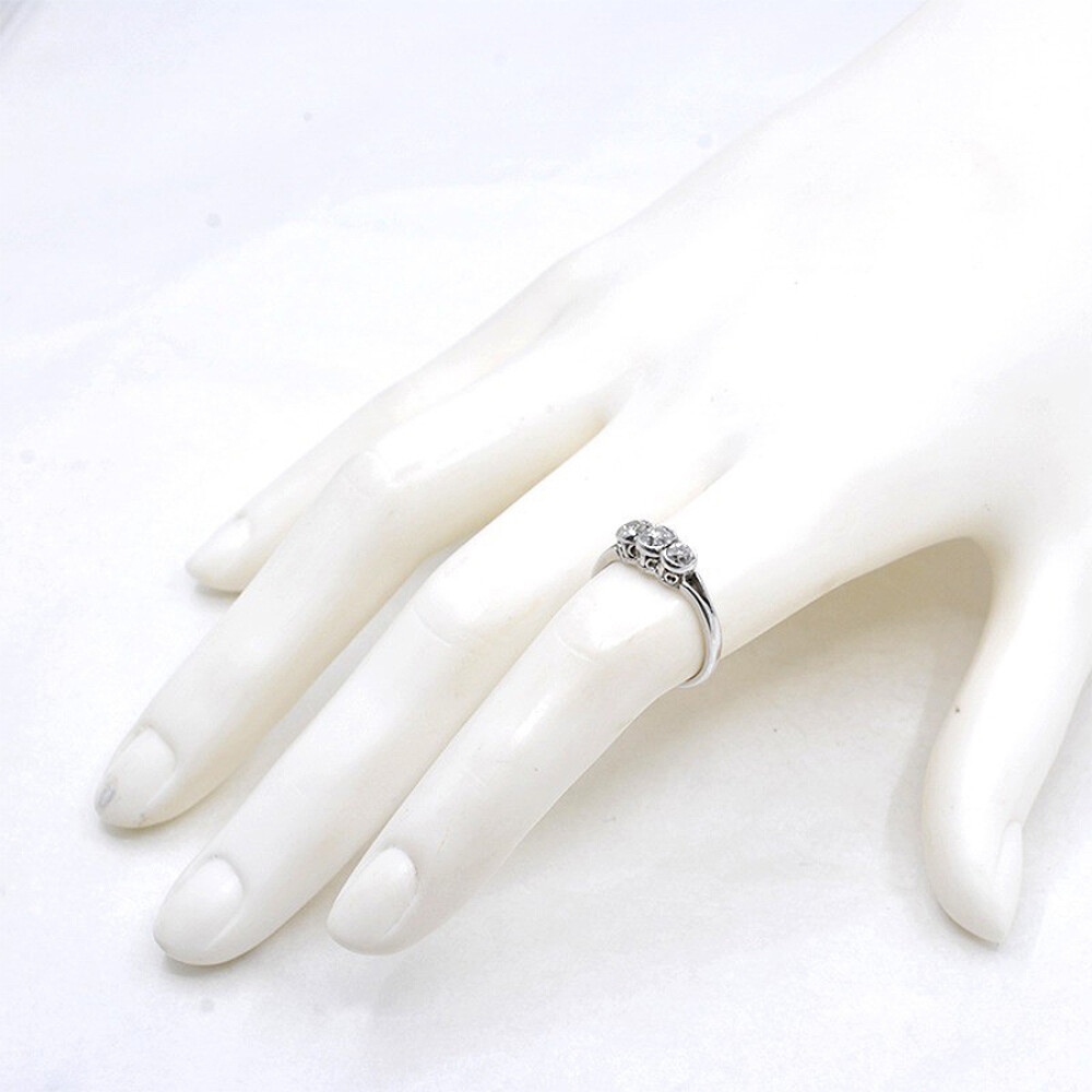 Anillo Platino Con 3 Brillantes Anillo Platino Con 3 Brillantes