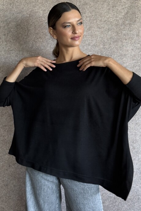 Remerón Sara Lanilla Negra
