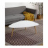 Mesa ratona de madera blanca estilo nórdico 60x40x45cm Mesa Ratona De Madera Blanca Estilo Nórdico 60x40x45cm