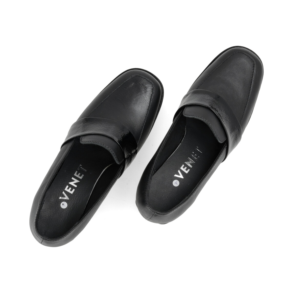 Venet ZAPATO VENET - CUERO ROGGER - NEGRO — Venet
