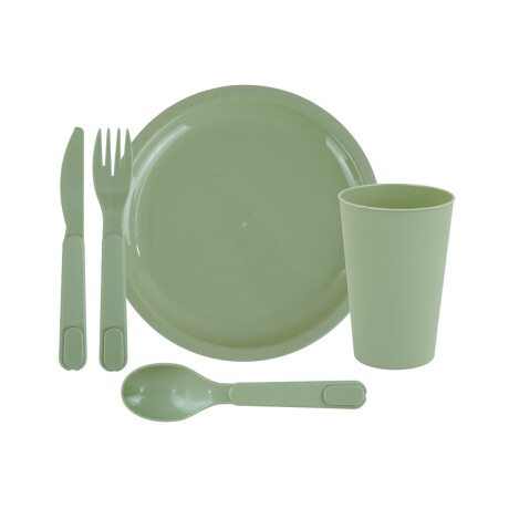 Set de picnic de plastico para 6 personas Set de picnic de plastico para 6 personas