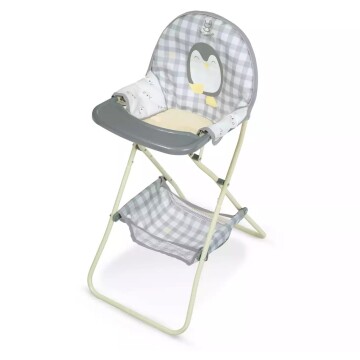 Silla De Comer Bebote Muñeca Bebé De Cuevas Plegable Pipo Variante Color Gris