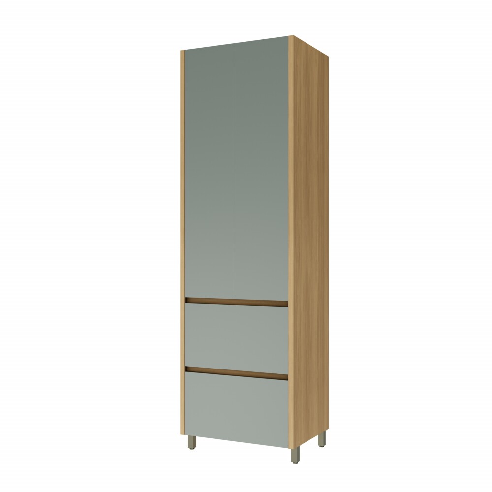 Armario Cocina 70 cm - 2 Puertas 2 cajones - Rainha Gris
