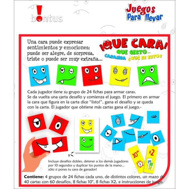 Qué Cara! Juegos para Llevar Qué Cara! Juegos para Llevar