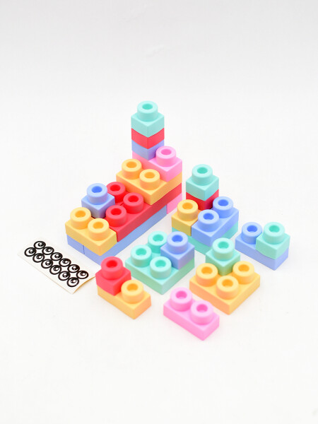 JUEGO DE CONSTRUCCION TURQUESA