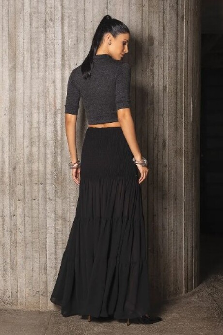 Falda larga Tallulah Negro