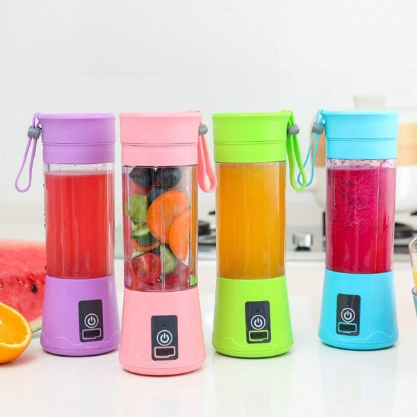 Licuadora Portátil Recargable Mixer Batidos Licuados Variante Color Rosado