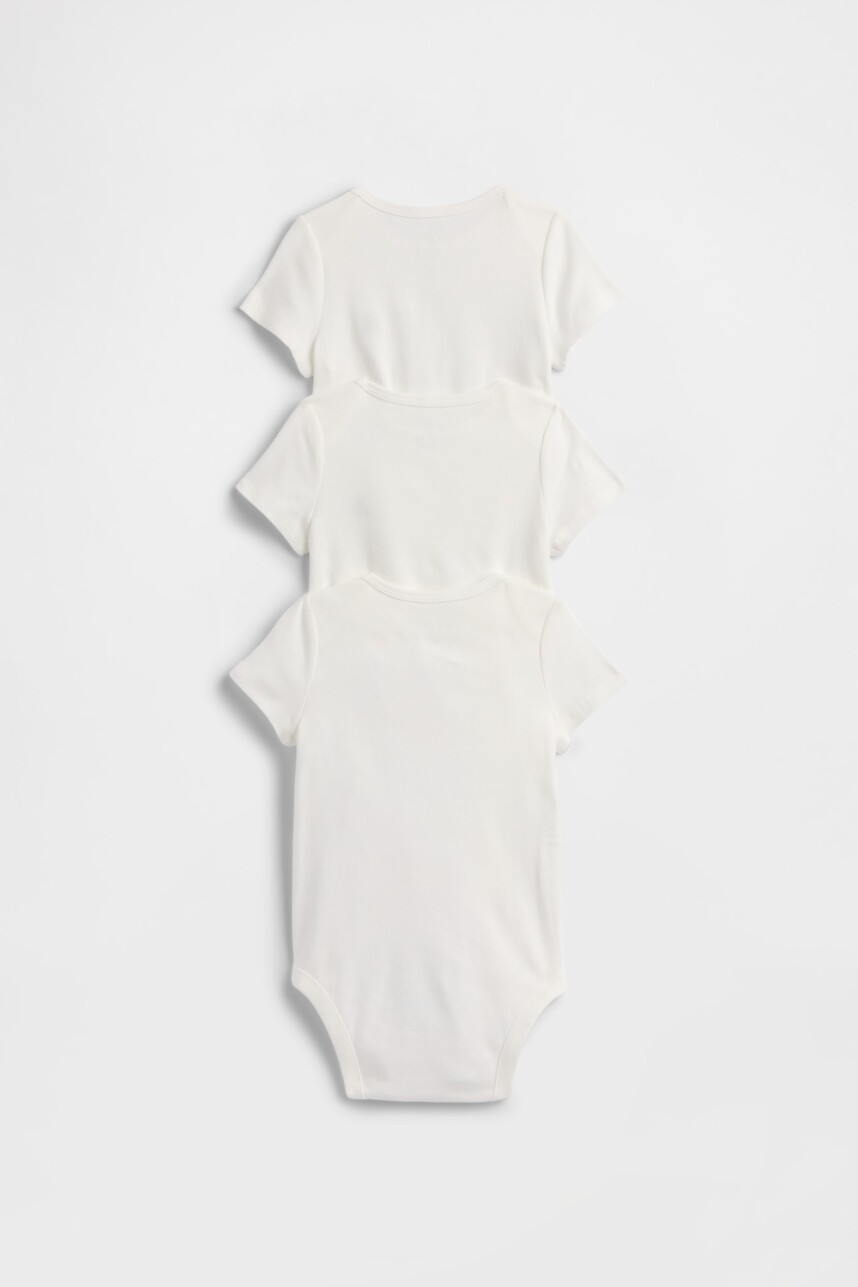 Bodies Pack X3 Bebé New Off White