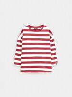 Sudadera A Rayas rojo