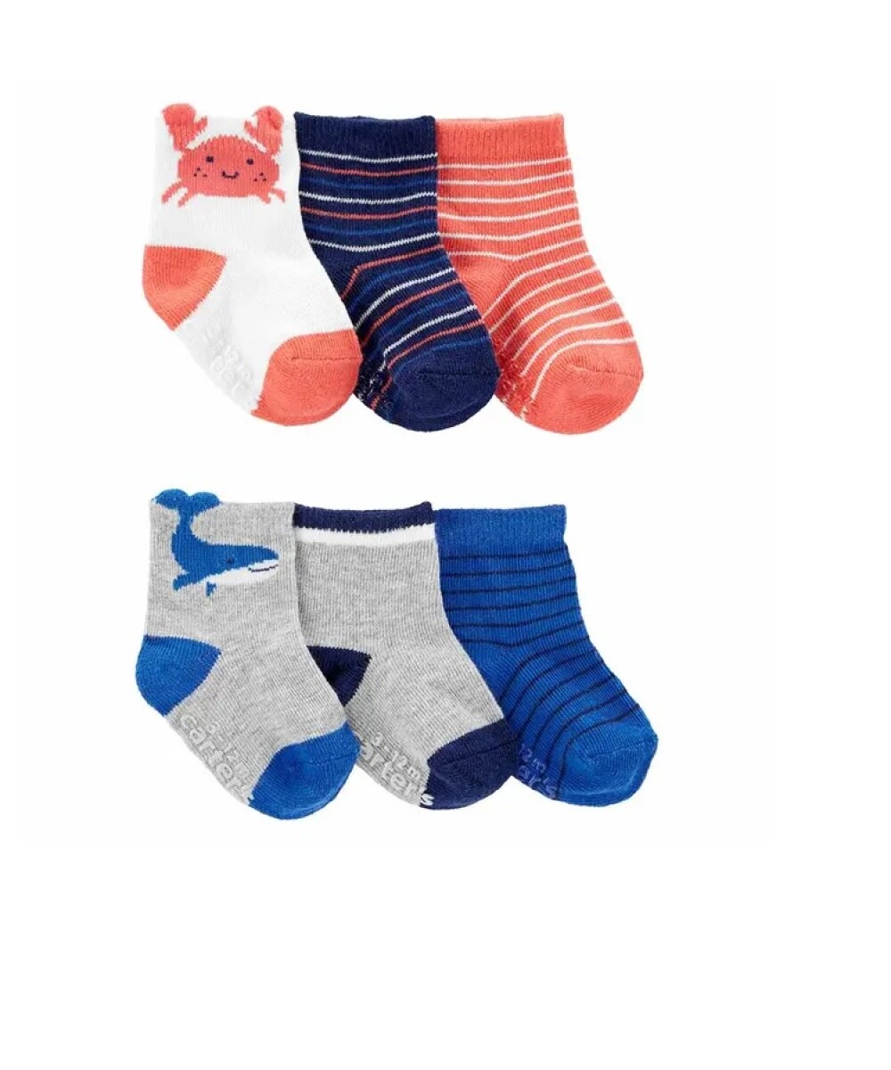 Set Medias Carters x6 Crab 