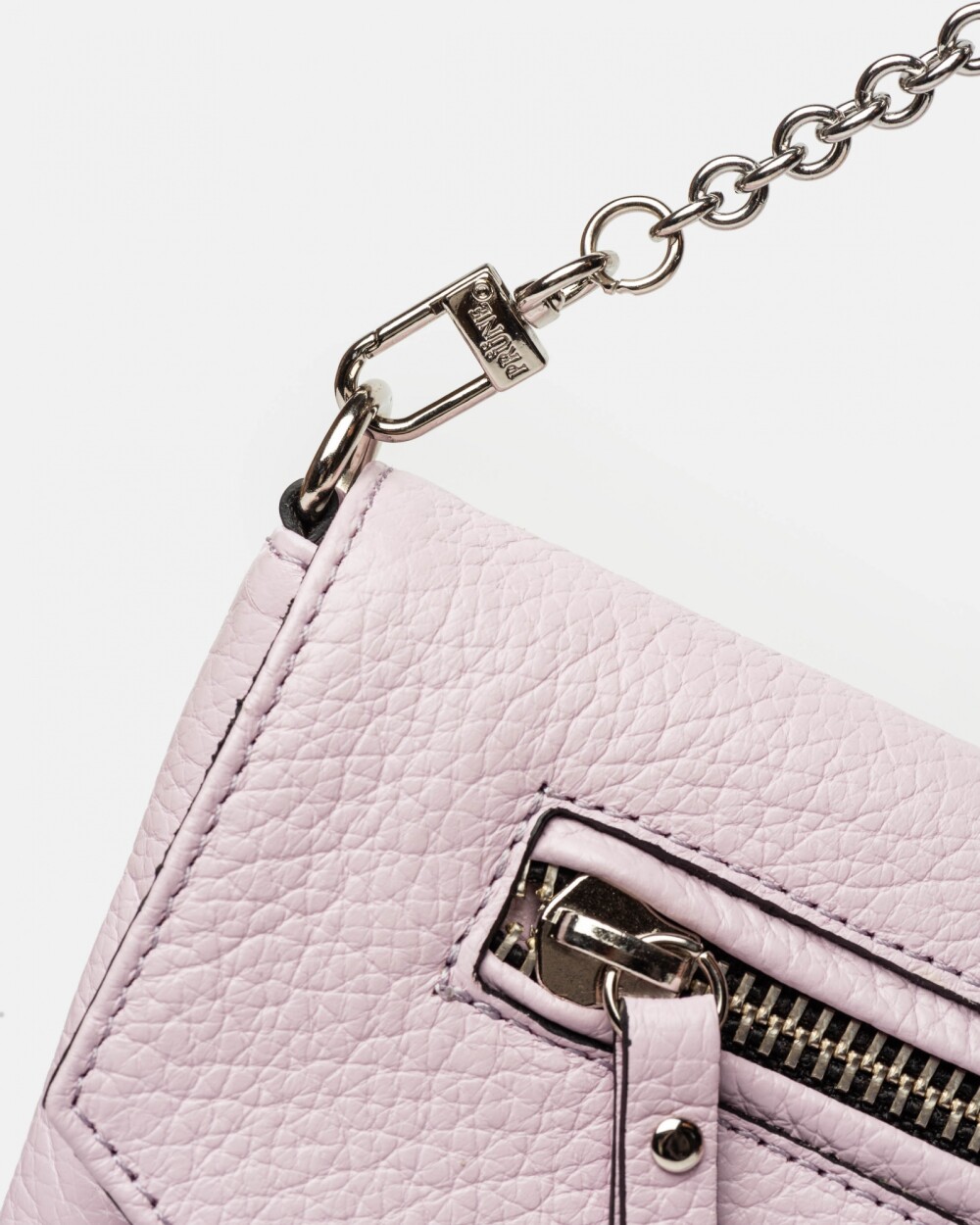 Bandolera Harper En Cuero Graneado Rosa