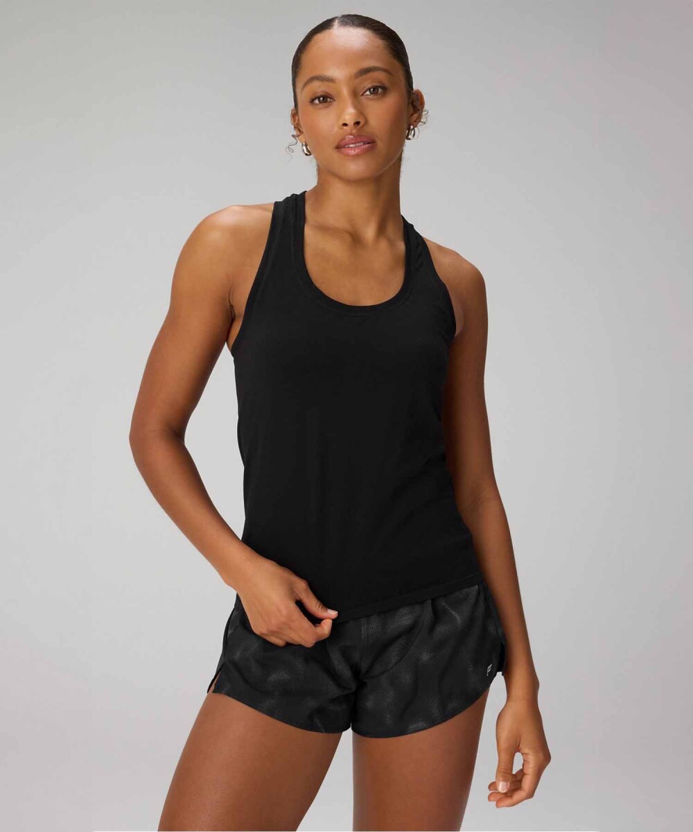 Top Feather Tech+ Racerback Mujer - Black 