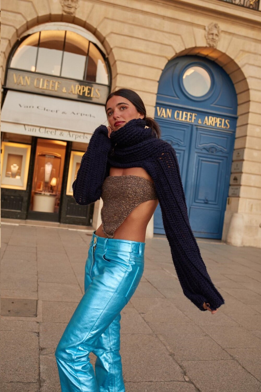 Leather Jeans Galácticos Celeste