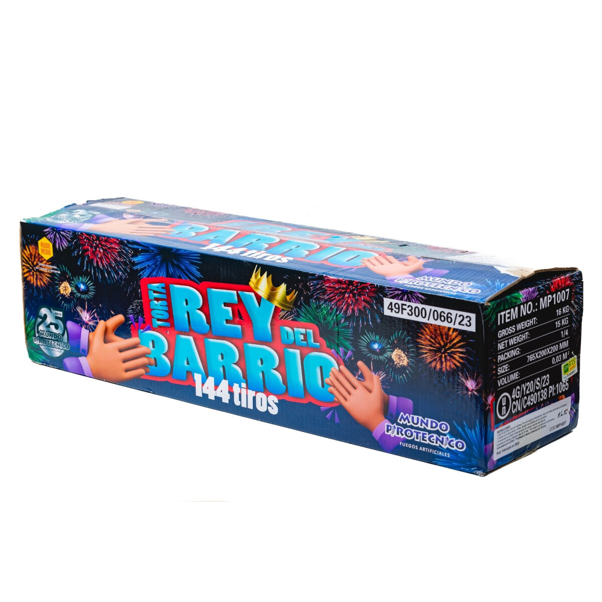 TORTA REY DEL BARRIO 144 Tiros 