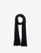 Bufandas Punto Liso Bufanda Skinny - Negro