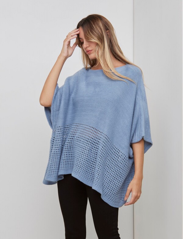 Poncho Calado CELESTE