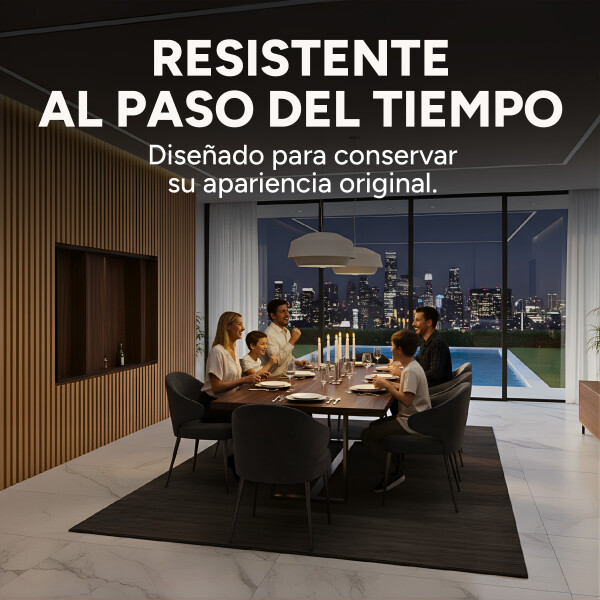 Revestimiento Wpc Simil Madera Wall Panel Lambrin 2.90x16.7 Marrón Madera 3