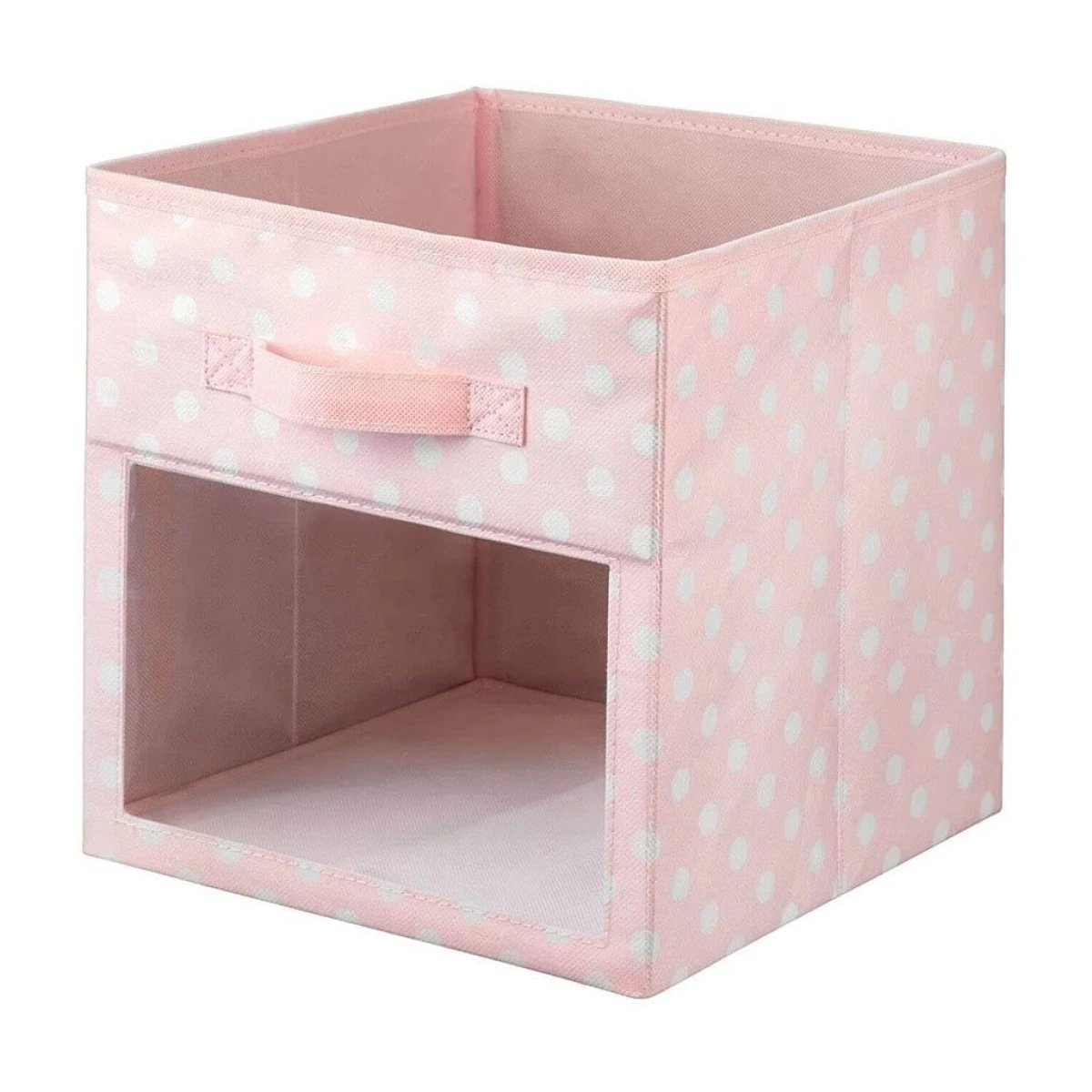 CAJA ORGANIZADORA TELA 27x27x28CM ROSA 