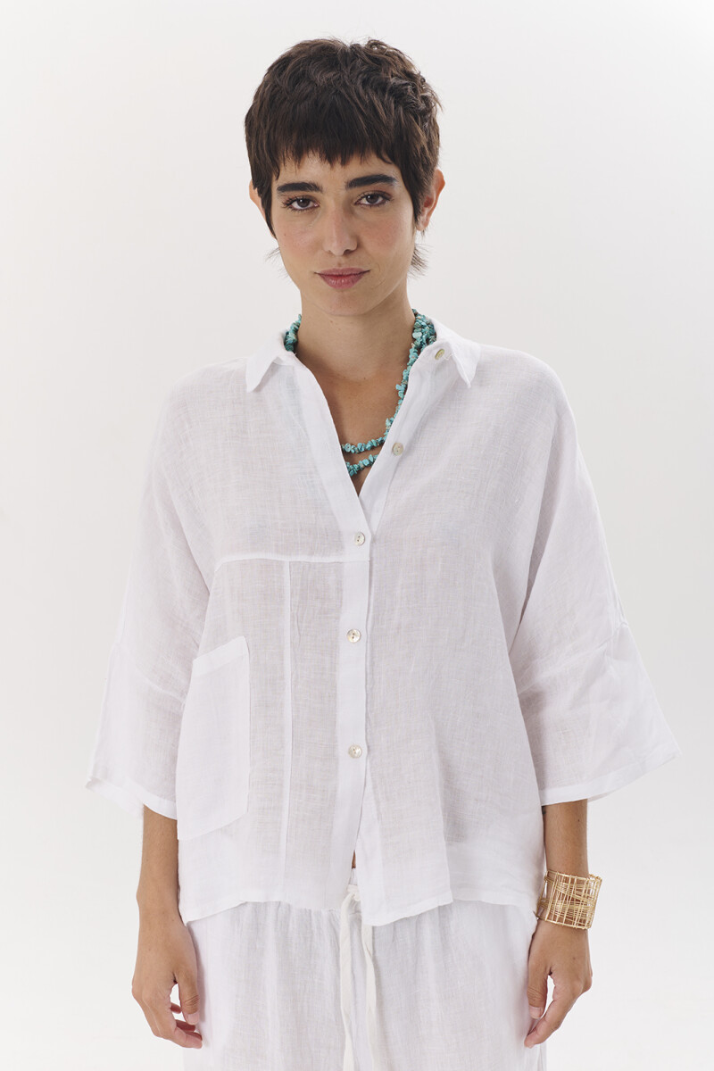 CAMISA LINO AYRE BLANCO