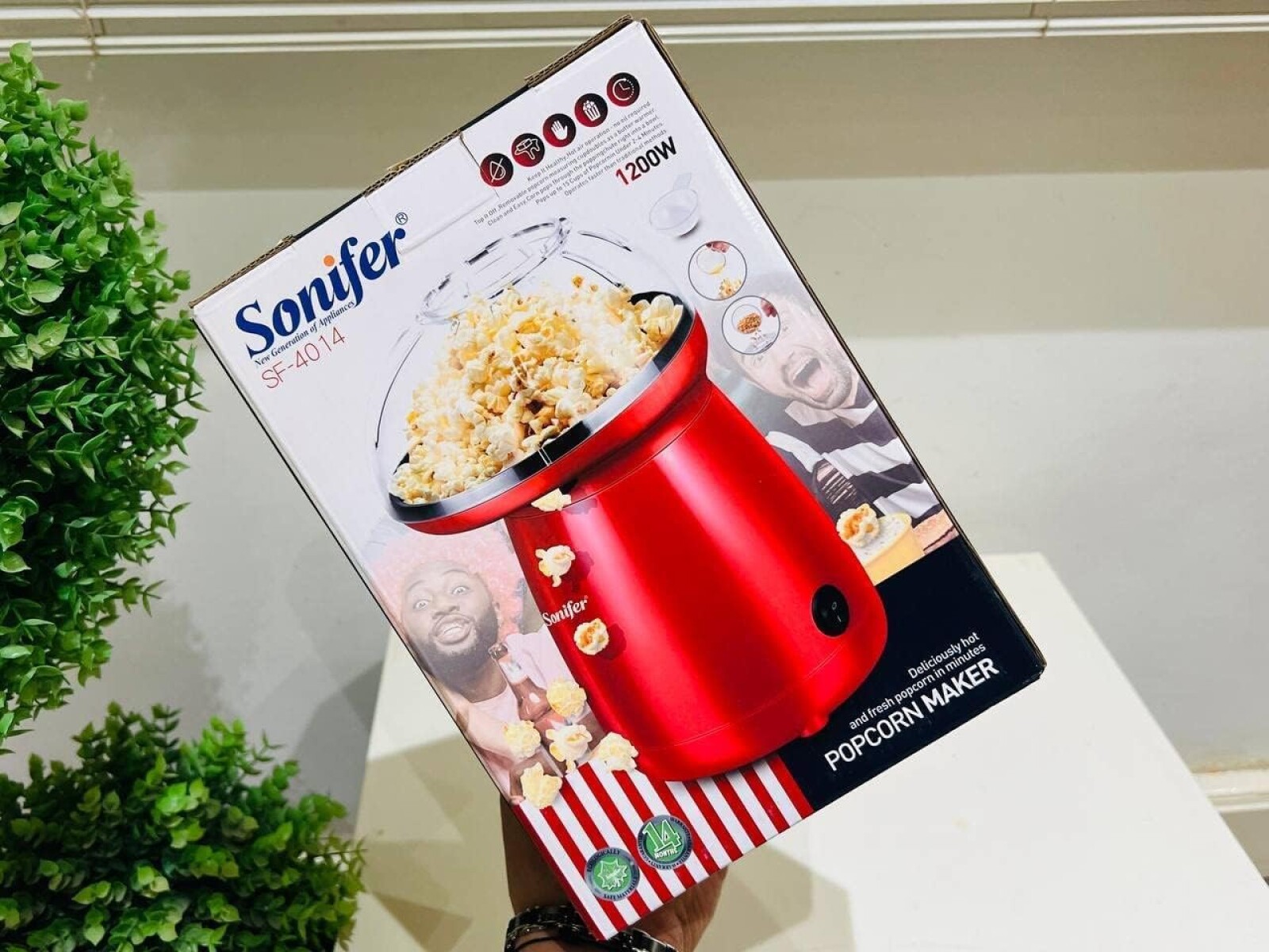 Popera Pochoclera Eléctrica Sonifer Aire Caliente Sin Aceite 