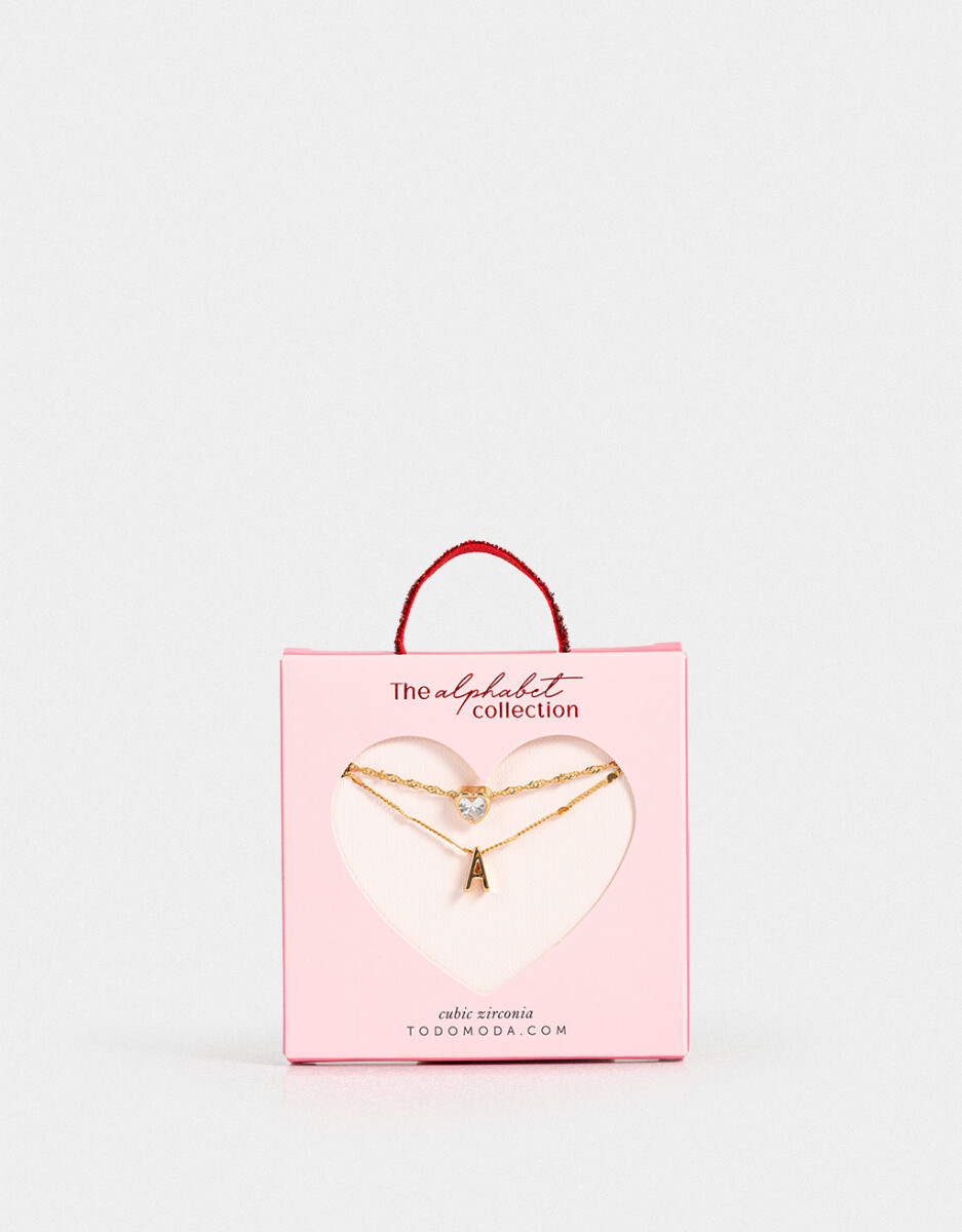 Collar Corto Cubic Inicial "a" 