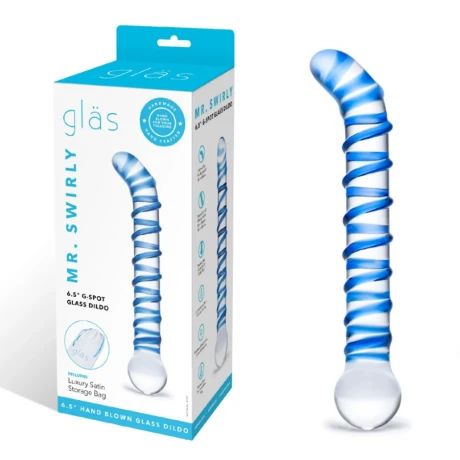 Dildo Vidrio Mr Swirly Punto G Glas Dildo Vidrio Mr Swirly Punto G Glas