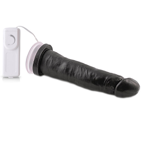 Vibrador Géminis Con Ventosa Negro